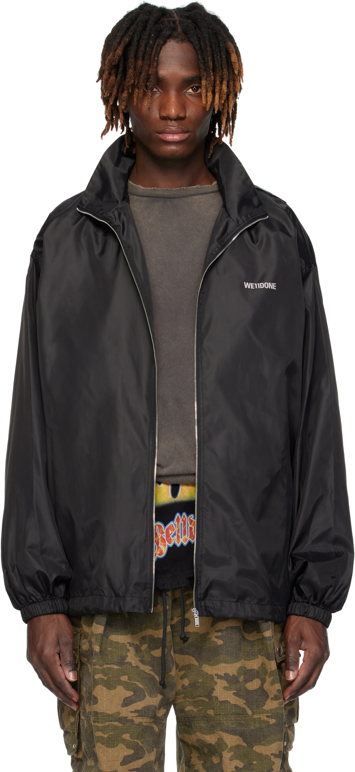 WE11DONE アウター S Gray & Red Selldone Colorblock Track Jacket by We11done on Sale