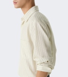 The Row Uday striped cotton poplin shirt