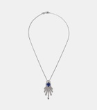 Yeprem Reign Supreme 18kt white gold necklace with sapphire and diamonds