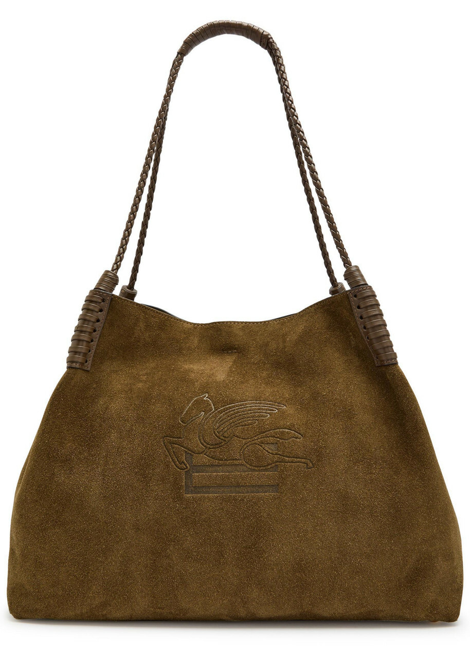 Etro Libra Large Leather and Suede Tote - Multicoloured - One Size
