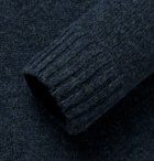 Incotex - Mélange Virgin Wool Sweater - Blue