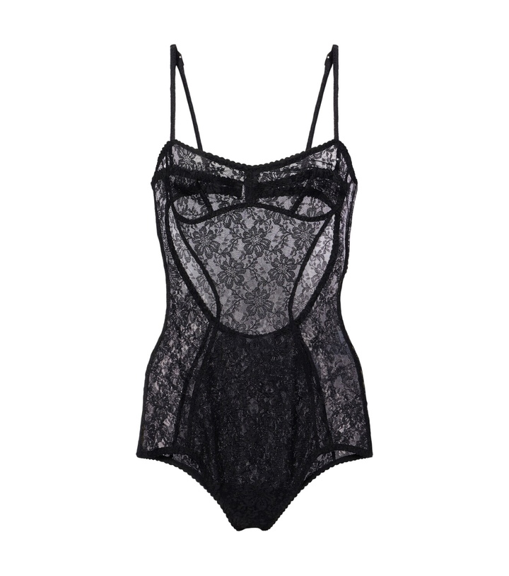 Photo: The Attico Floral lace bodysuit
