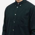 Norse Projects Men's Anton Brushed Flannel Shirt in Varsity Green