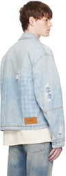 AMIRI Blue Repair Work Denim Jacket