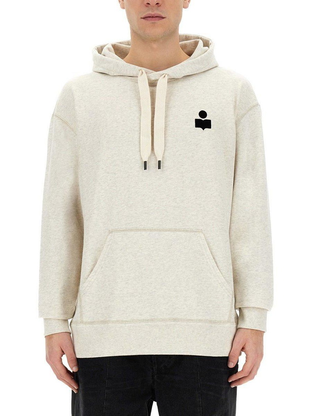 Photo: Isabel Marant Logo Printed Drawstring Hoodie