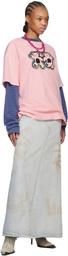 We11done Pink & Purple Teddy Twins Layered T-shirt