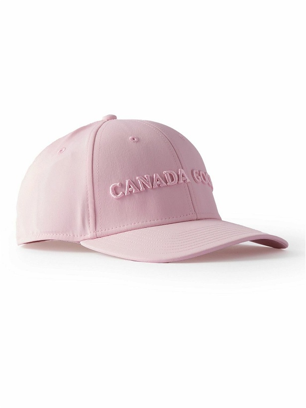 Photo: Canada Goose - Logo-Embroidered Cotton-Blend Canvas Baseball Cap - Pink