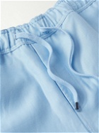 Derek Rose - Sydney 1 Straight-Leg Linen Drawstring Shorts - Blue