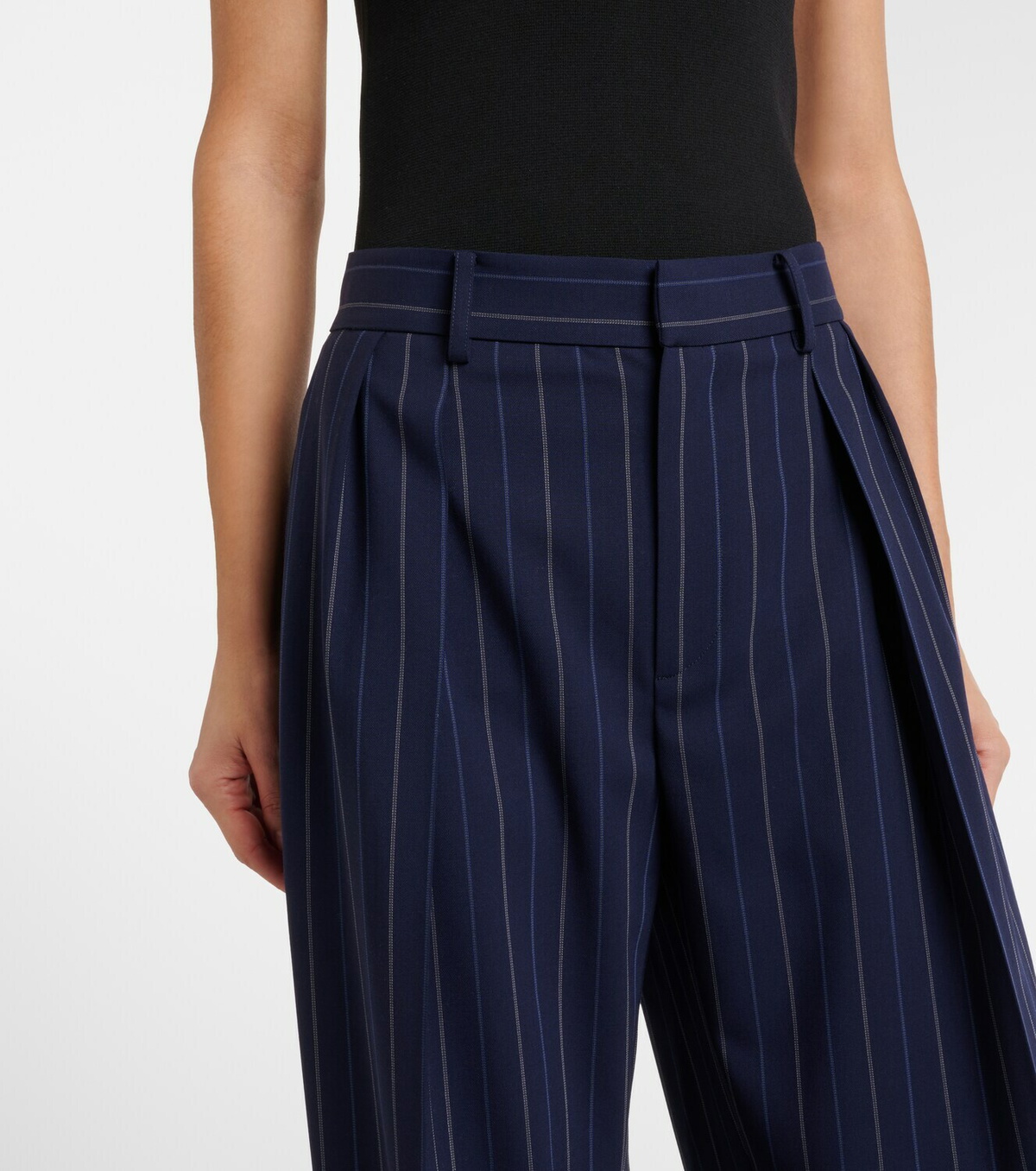 Ralph Lauren Collection Jody wool wide-leg pants