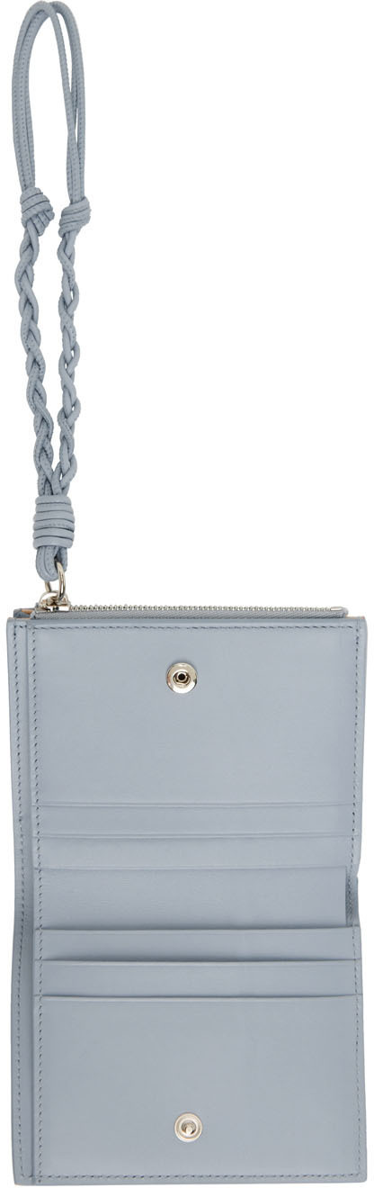 Jil Sander Blue Mini French Wallet Jil Sander