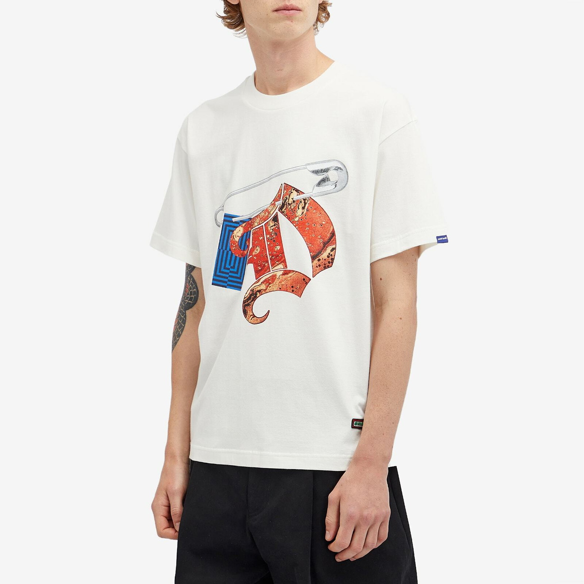 Deva States Men's Micro T-Shirt in Off White
