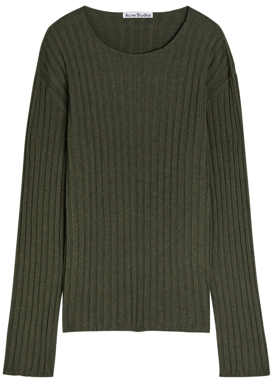 Acne Studios Multicolor Striped Open Weave Sweater Acne Studios