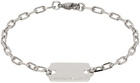 IN GOLD WE TRUST PARIS SSENSE Exclusive Silver Price Tag Bracelet