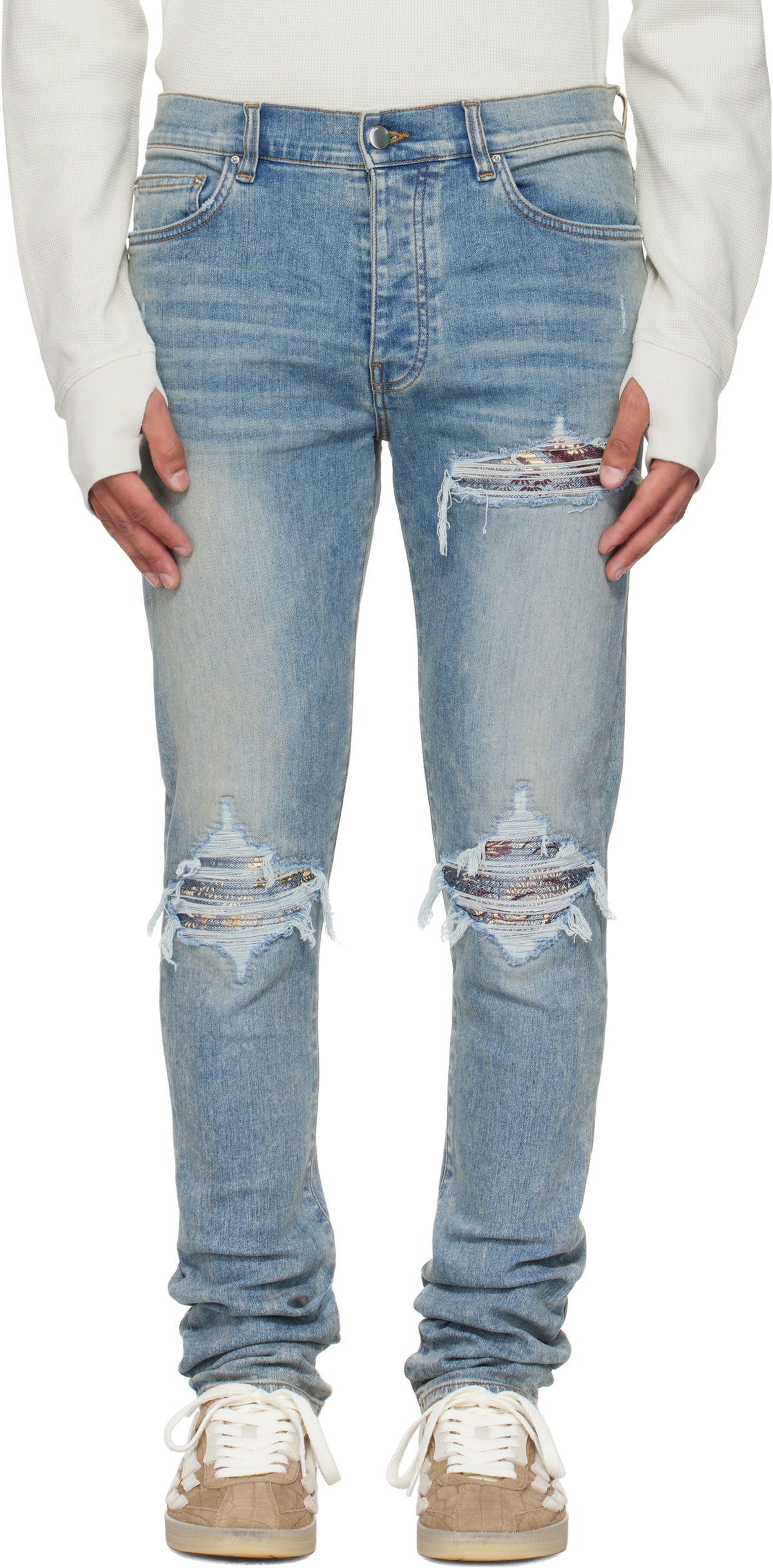 AMIRI Men's Snake MX1 Jeans in Black Amiri