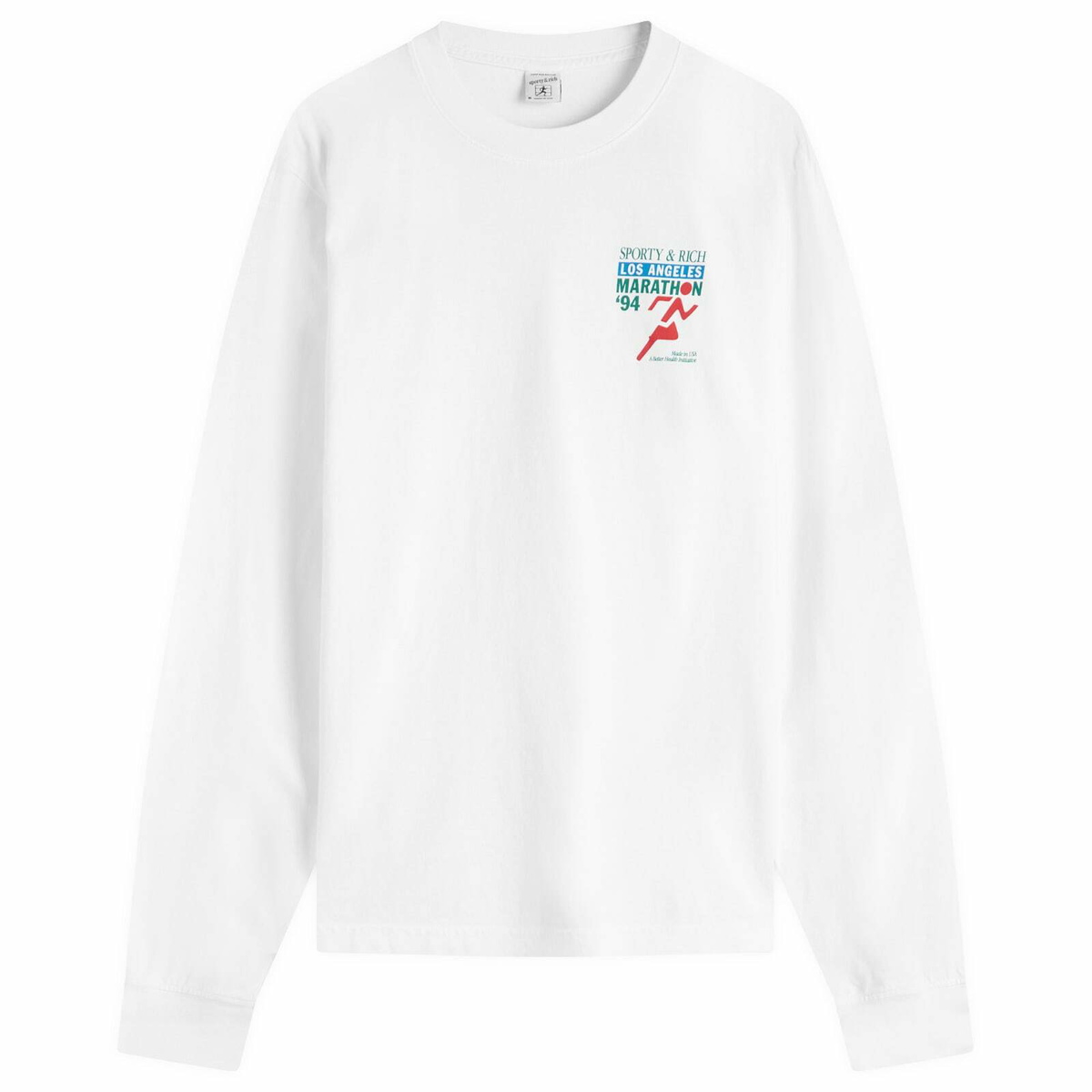 Sporty & Rich White 'Health & Fitness' T-Shirt Sporty & Rich