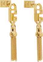 Balmain Sync 'PB' Pendant Brass Earrings