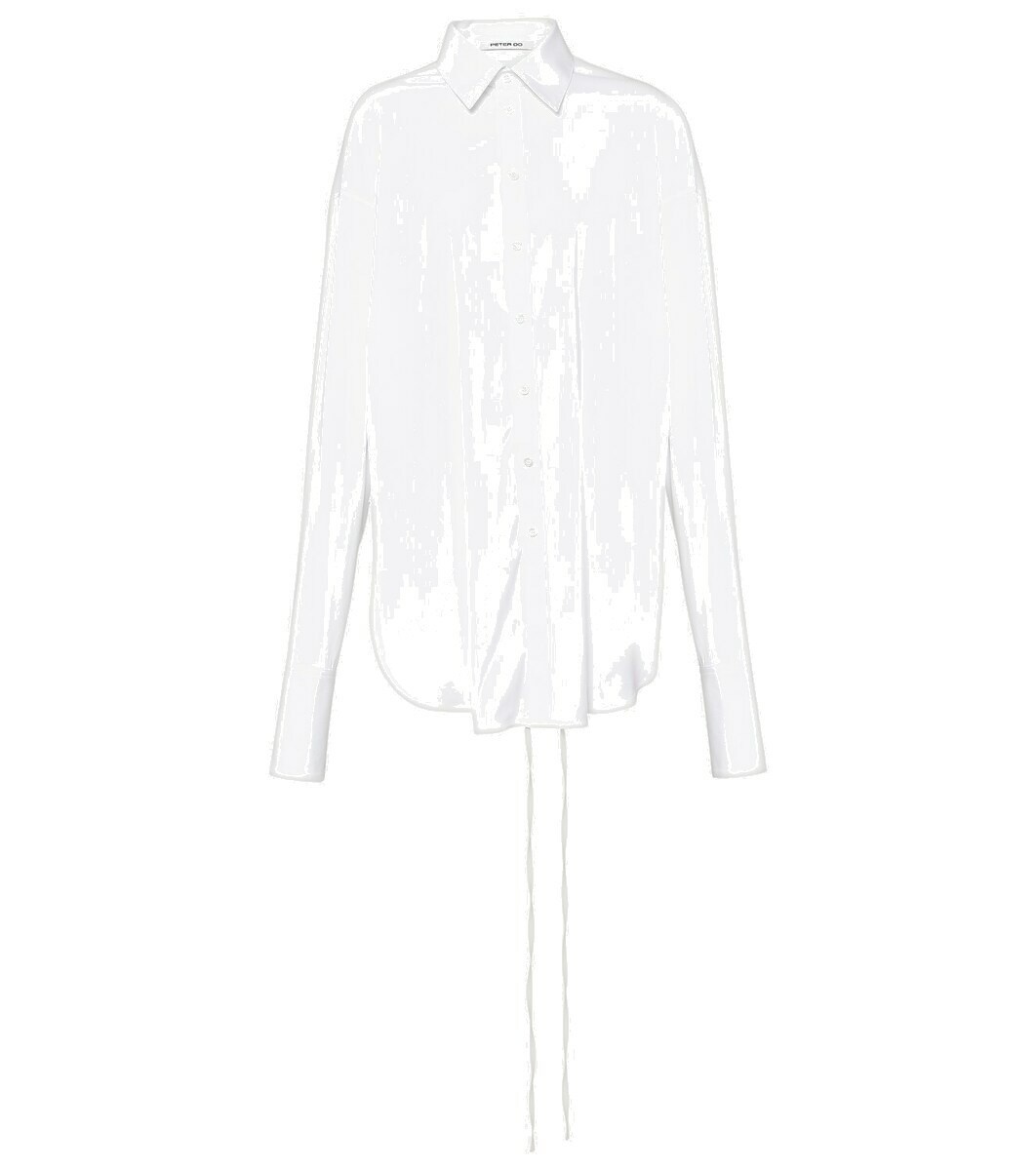 Photo: Peter Do Cotton-blend wrap blouse