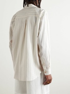 Marant - Cybilio Striped Cutaway-Collar Silk-Blend Shirt - Neutrals