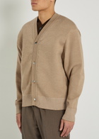 Jacquemus Le Cardigan Doppio Merino Wool-blend Cardigan Beige