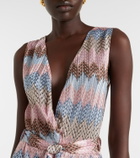 Melissa Odabash Bria belted knitted maxi dress