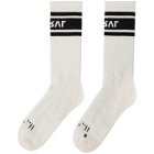 Unravel White Sport Socks