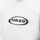Tired Skateboards Men's Oval Logo Crew Sweat in Grey
