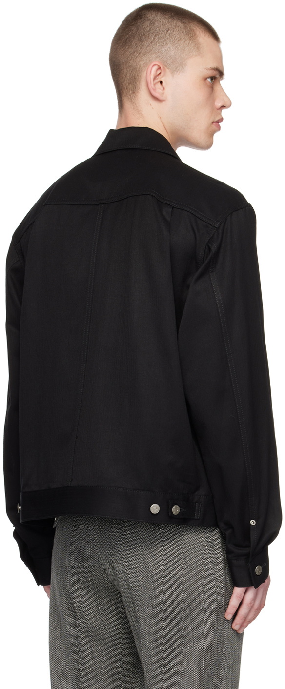 The Letters Black Work Tuck Jacket