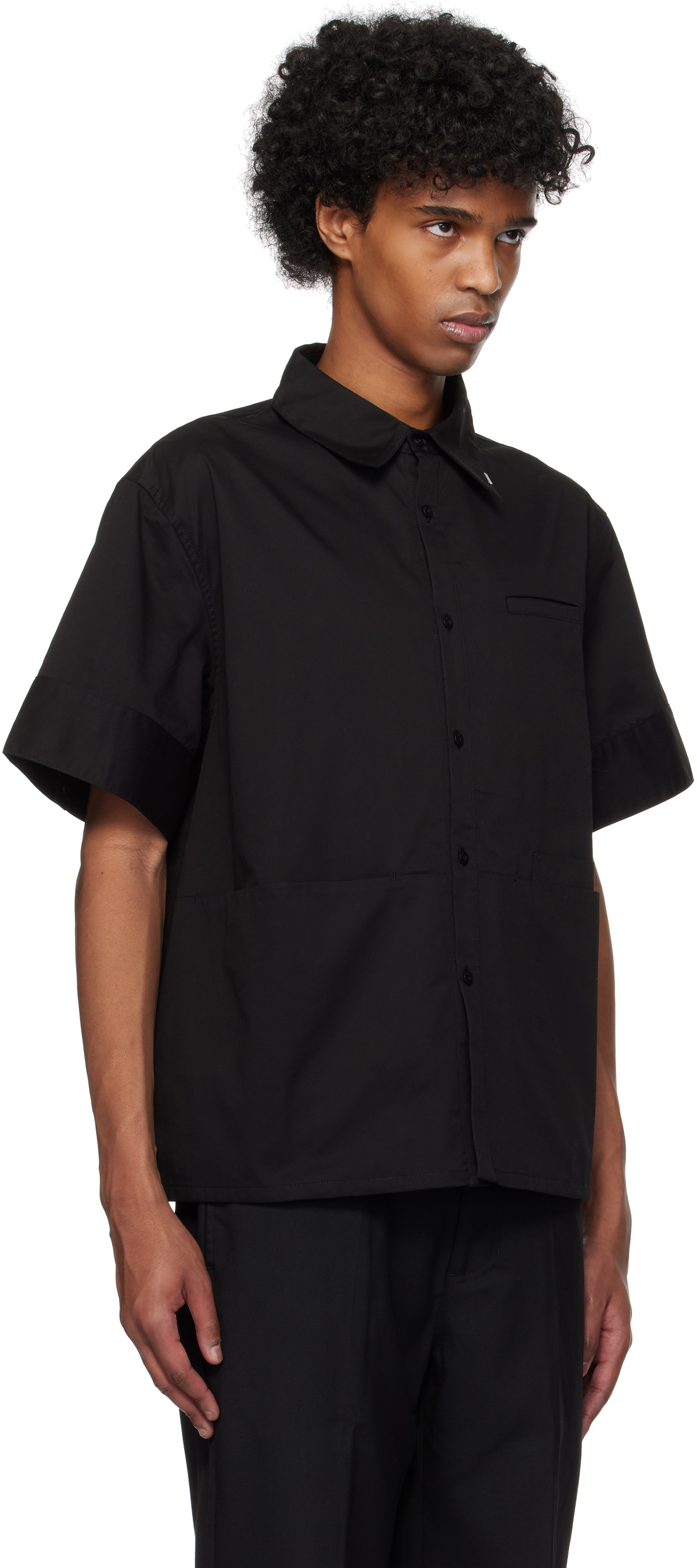 C2H4 Black Staff Uniform Uniformity Shirt