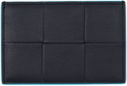 Bottega Veneta Navy Credit Card Holder