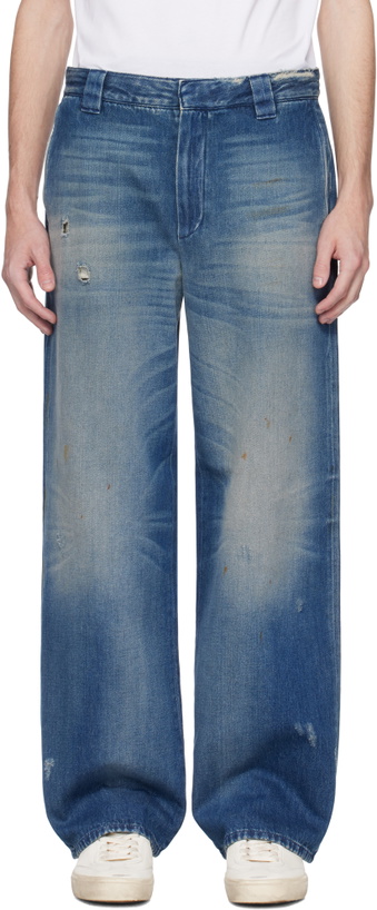 Photo: Golden Goose Blue Distressed Jeans