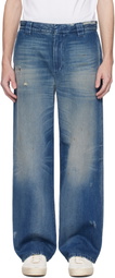 Golden Goose Blue Distressed Jeans
