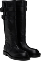 Ann Demeulemeester Black Uplu Biker Boots
