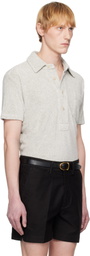 TOM FORD Gray Towelling Polo