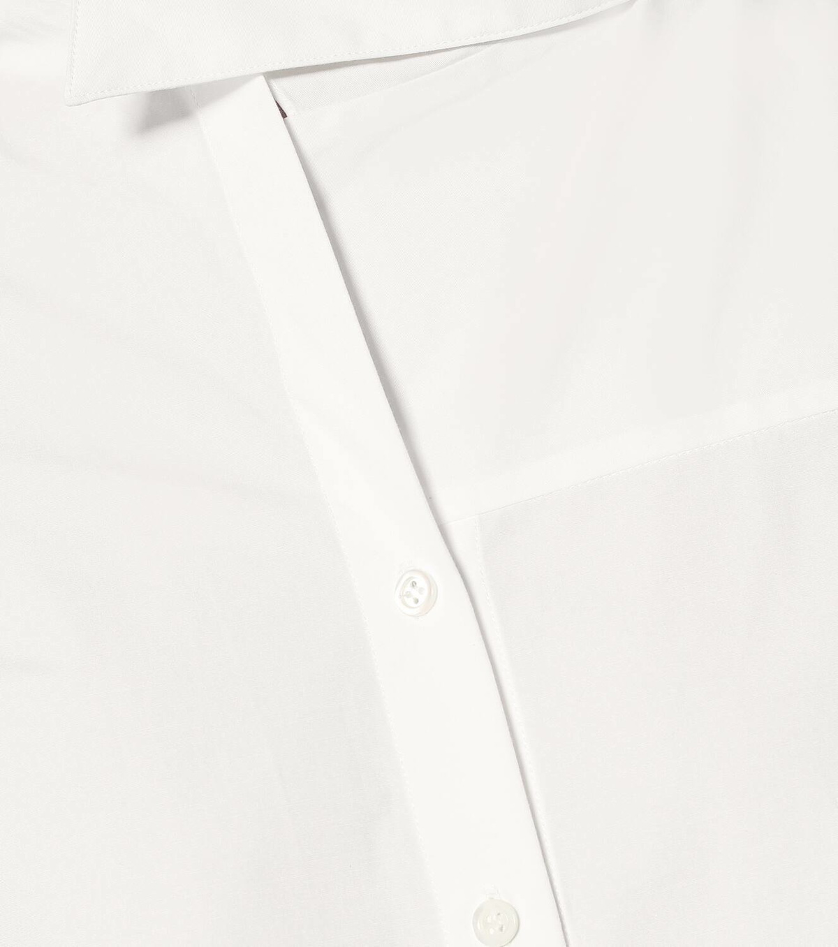 Monse Tie-neck stretch-cotton shirt