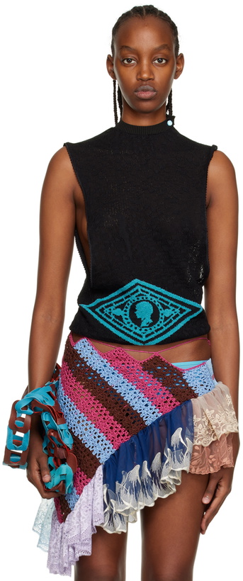 Photo: Katya Zelentsova SSENSE Exclusive Black Tank Top