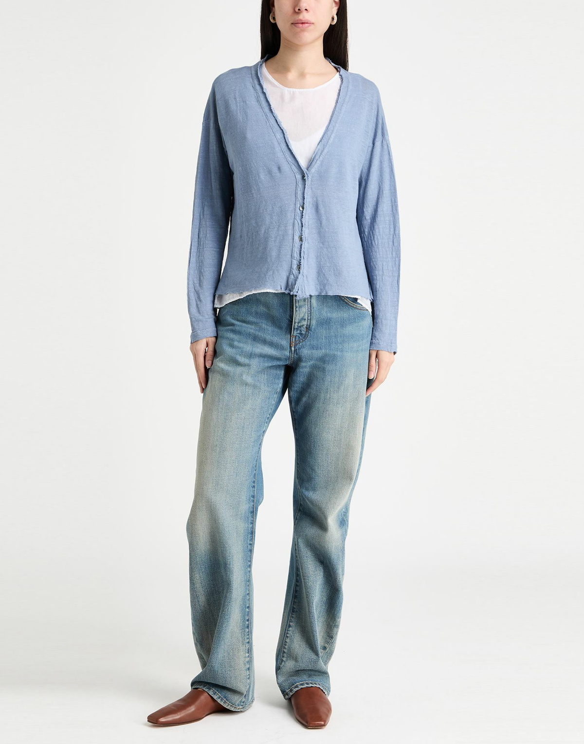 Crossley Womens Cardigan Slate in Blue