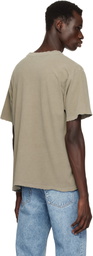 John Elliott Khaki Folsom Cropped T-shirt