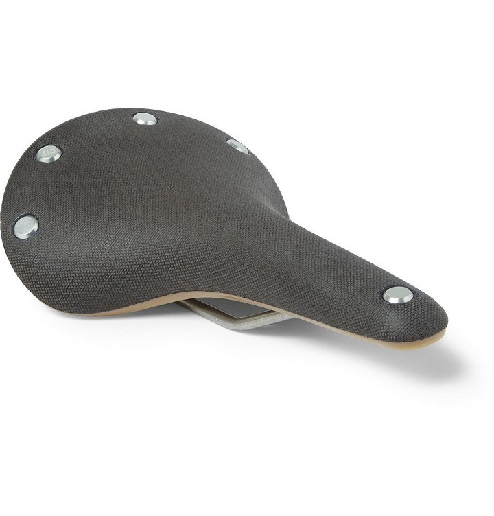 Photo: Brooks England - Cambium Vulcanised Rubber and Canvas Bicycle Saddle - Gray