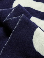 Jacquemus - Fringed Logo-Jacquard Virgin Wool Scarf