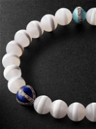 Ileana Makri - Silver, Agate, Enamel and Diamond Bracelet