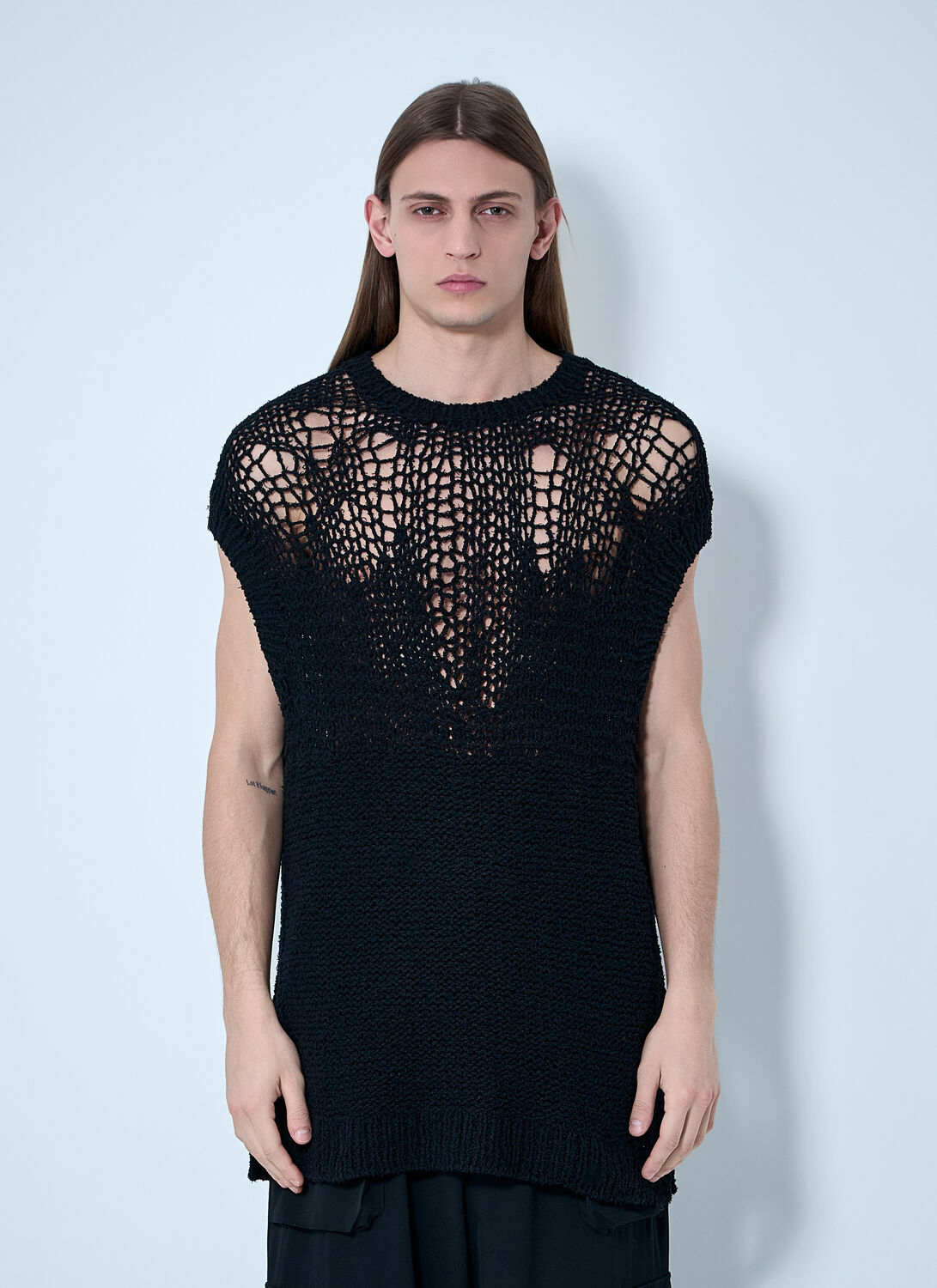 Yohji Yamamoto Open-Knit Vest