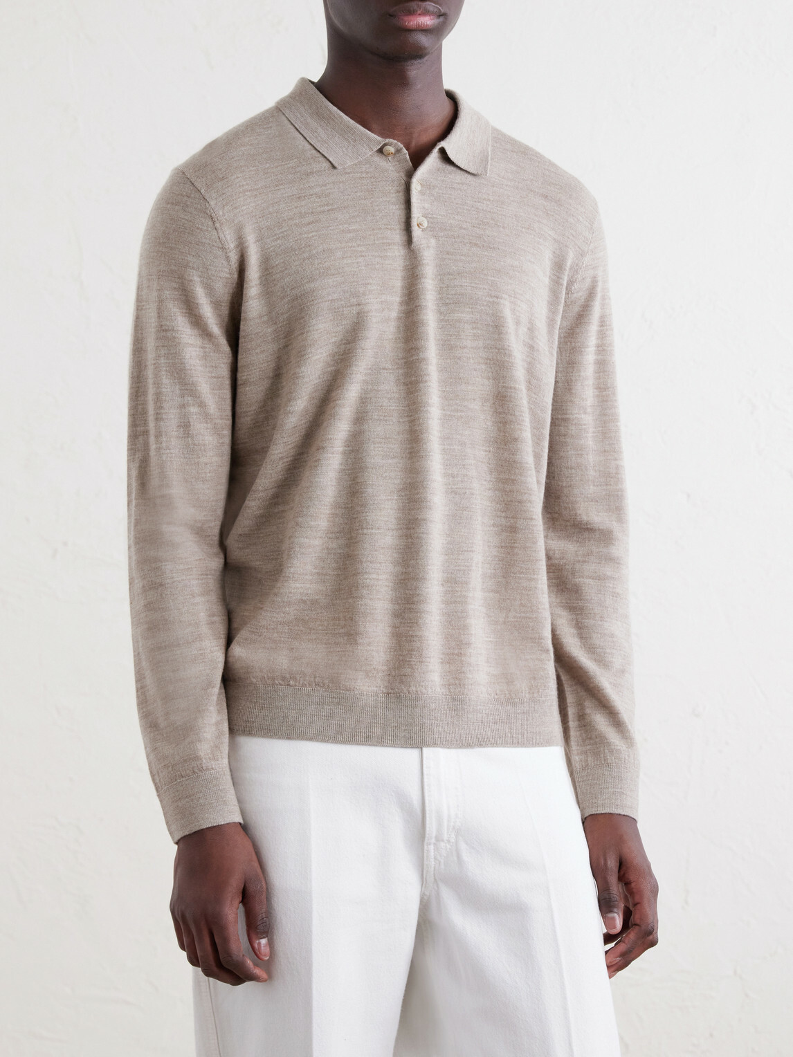 Onia - Merino Wool Polo Sweater - Neutrals