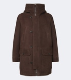 Yves Salomon Shearling-lined suede parka