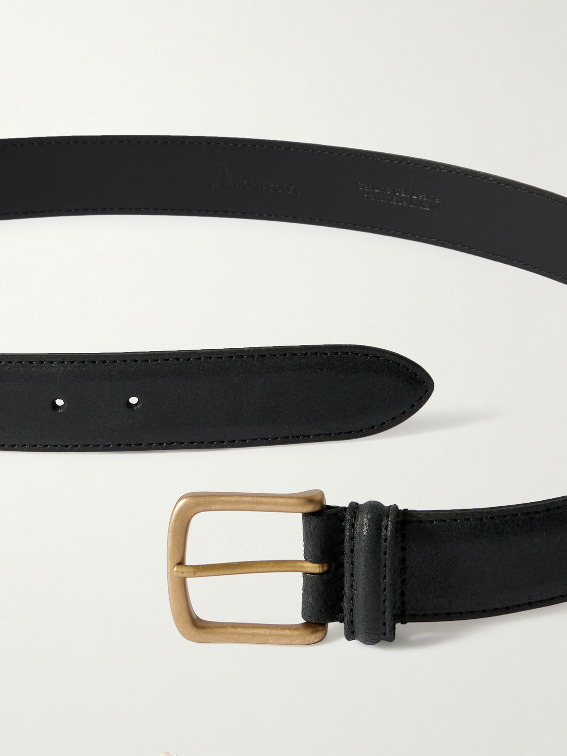 Anderson's - 3.5cm Leather Belt - Black