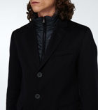 Herno - Layered cashmere overcoat