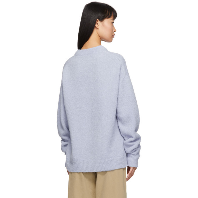 Tibi Blue Airy Alpaca Sweater