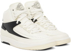 Nike Jordan Off-White & Black Air Jordan 2 Retro Sneakers