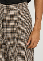 Valentino Garavani Houndstooth Straight-leg Wool Trousers Multicoloured 1