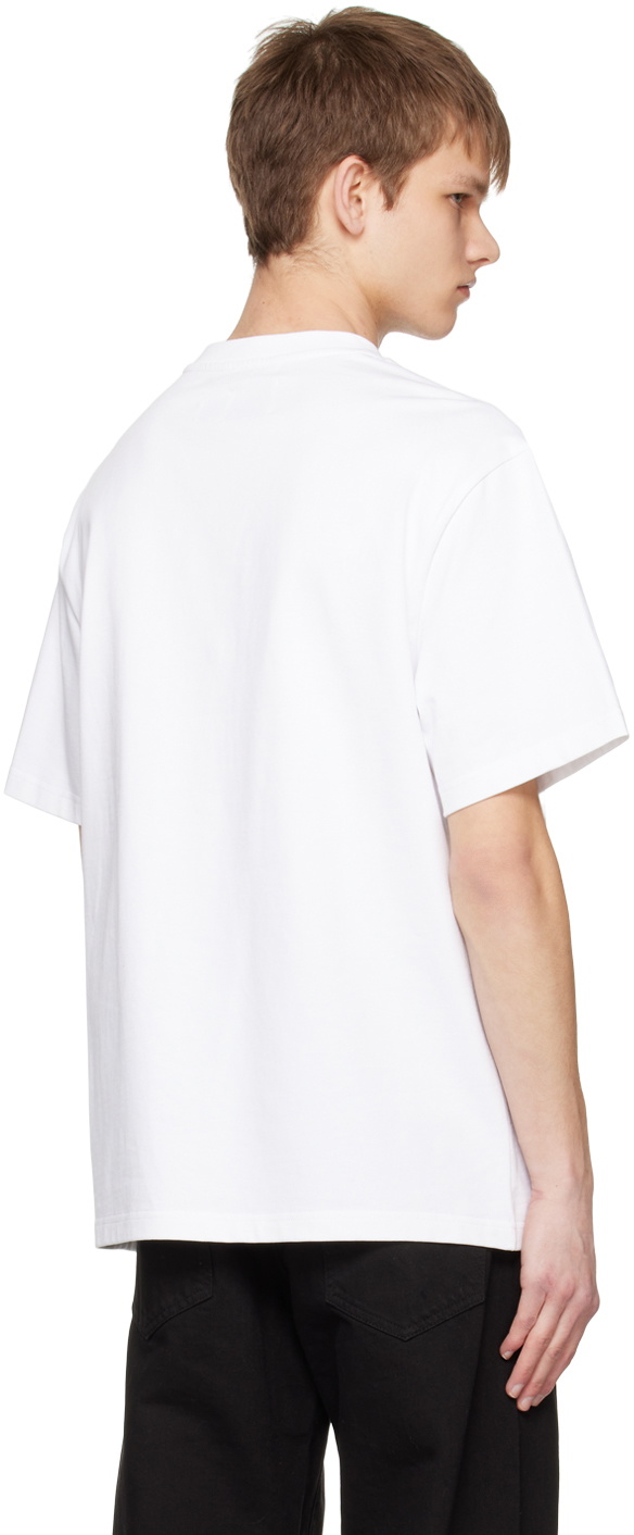 Feng Chen Wang White Double Collar T-Shirt Feng Chen Wang