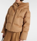 Max Mara The Cube Dalia camel hair puffer jacket
